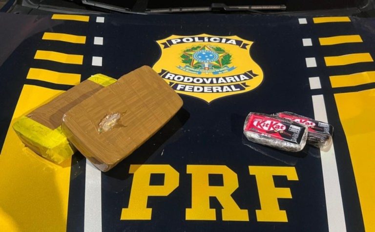PRF apreende drogas dentro de embalagem de chocolate no Norte do ES
