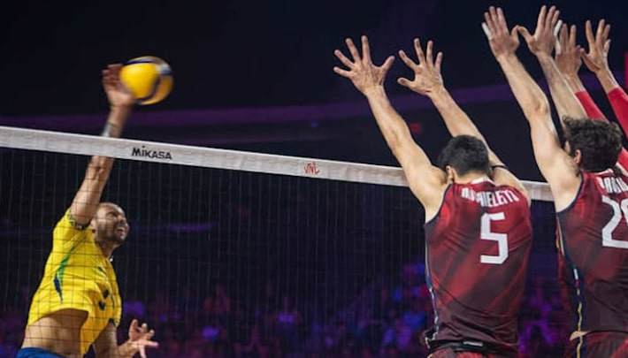 Seleção masculina derrota a Itália na Liga das Nações de vôlei