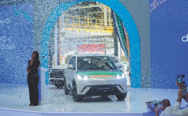 BYD quer produzir 600 mil carros por ano até 2030