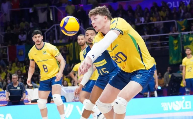 Brasil vence e confirma vaga na fase final da Liga das Nações Masculina de Vôlei