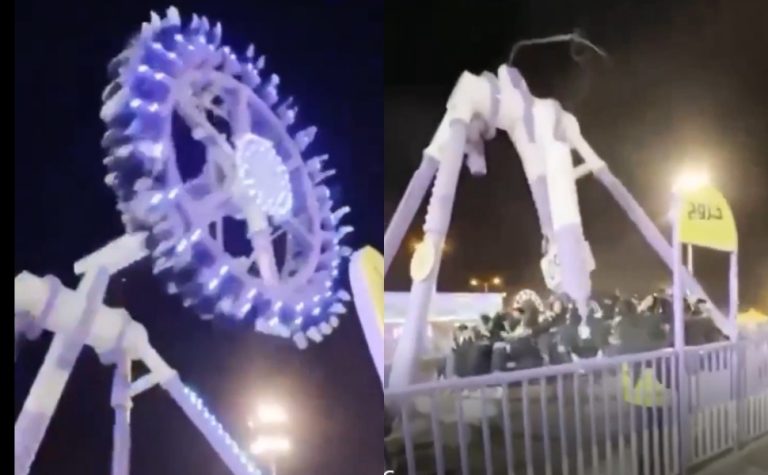 Brinquedo parte ao meio em parque da Arábia Saudita e deixa 23 feridos; veja vídeo