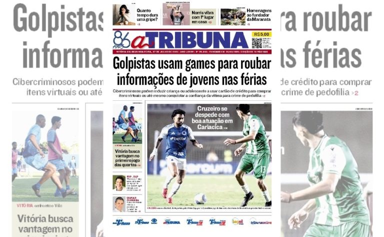 Confira os destaques do jornal A Tribuna desta segunda-feira