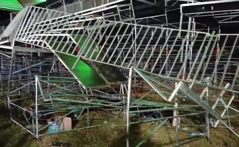 Desabamento de arquibancada em show no interior de SP deixa 60 feridos