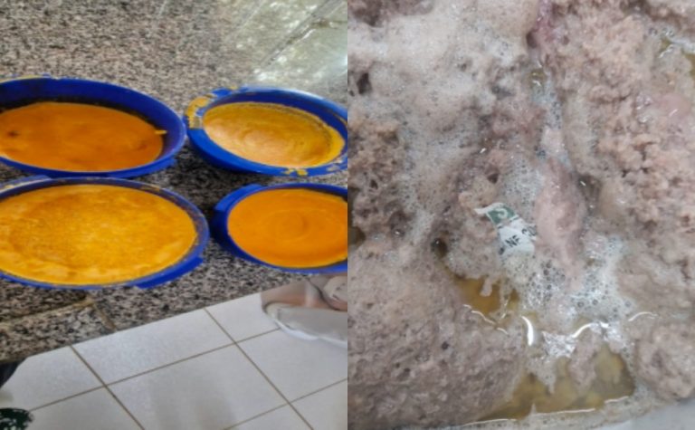 Escolas do DF servem carne com plástico, couro e resto de rótulo em merenda