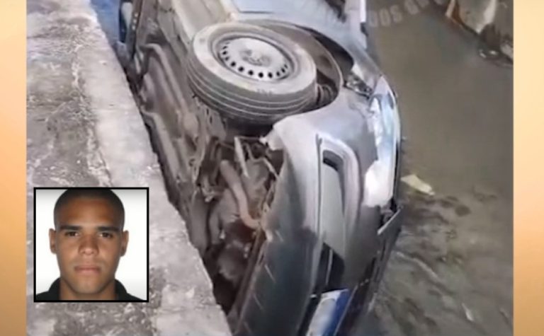 Homem morre após sair de garagem e cair com carro em valão de Vila Velha