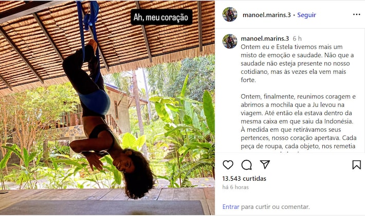 Pai de brasileira morta na Indonésia abre mochila 35 dias após resgate: ‘Misto de emoção e saudade’
