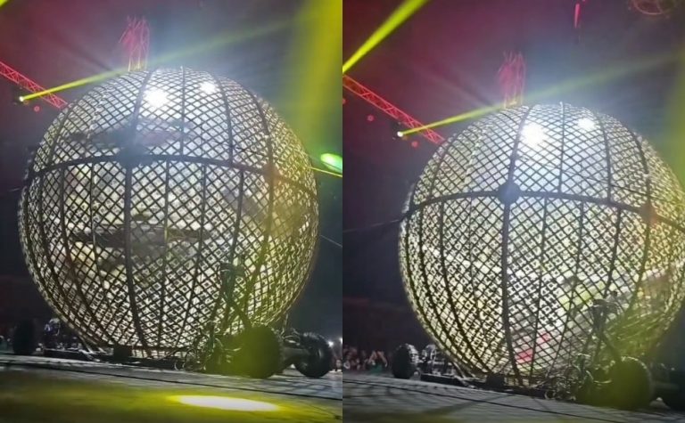 VÍDEO | Artistas sofrem acidente no ‘Globo da Morte’ em circo no ES