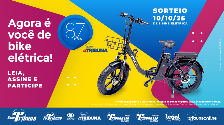 87 anos do Jornal A Tribuna | Agora é você de bike elétrica