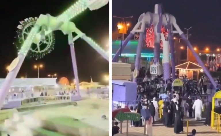 Brinquedo se parte ao meio e deixa 23 feridos em parque na Arábia Saudita