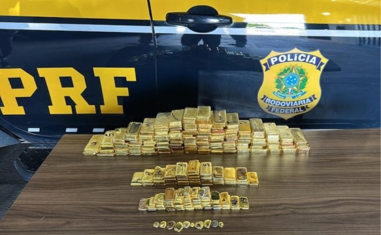 Como a polícia descobriu mais de 100 kg de ouro escondidos em picape