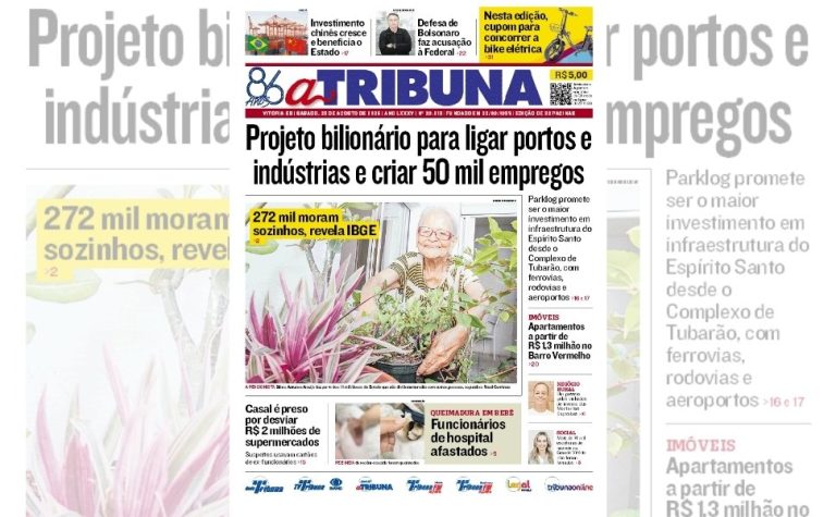 Confira os destaques do jornal A Tribuna deste sábado