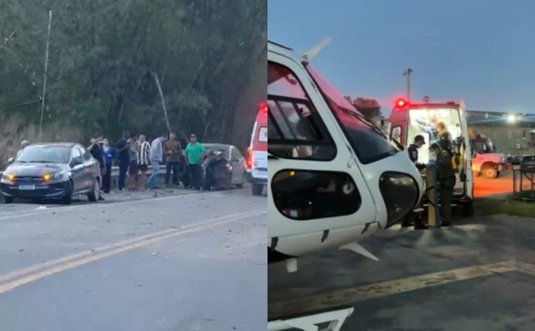 Criança sofre traumatismo craniano e é socorrida de helicóptero após acidente no ES
