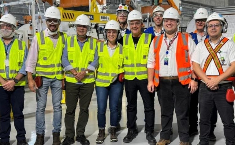 Fábrica de papel higiênico da Suzano em operação