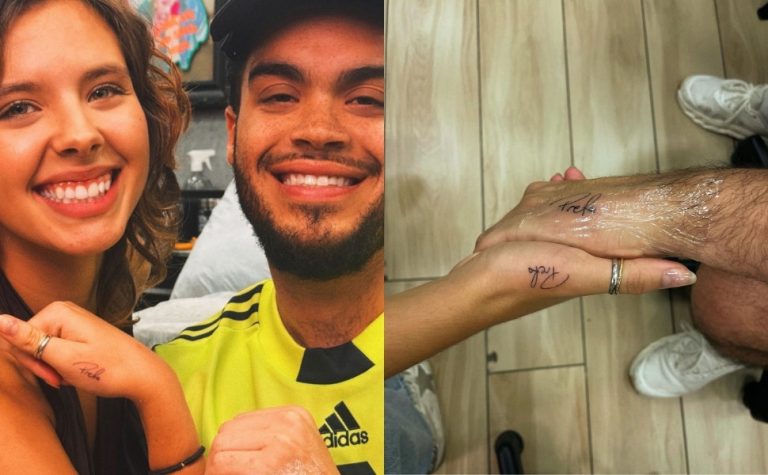 Francisco e Flor Gil homenageiam Preta Gil com tatuagem