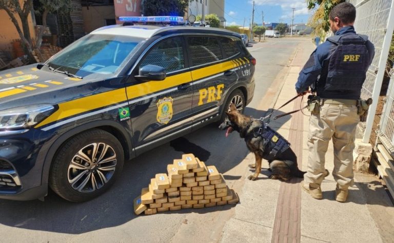 PRF apreende 50 tabletes de pasta base de cocaína em Baixo Guandu