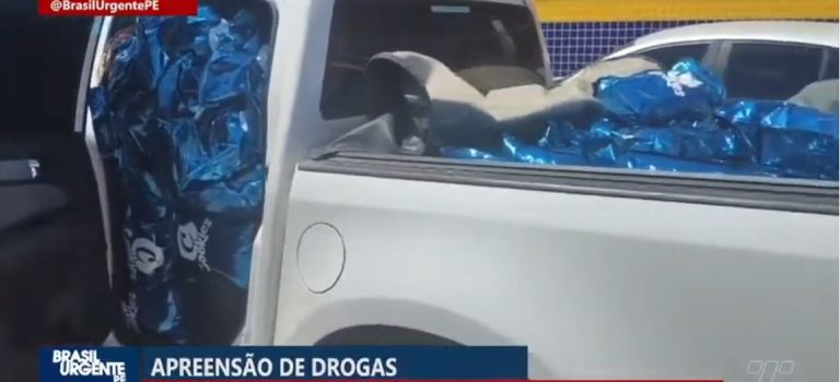 PRF apreende camionete abarrotada de maconha na BR-423, em Garanhuns