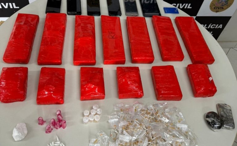 Polícia apreende mais de 10 kg de maconha em residência de Castelo
