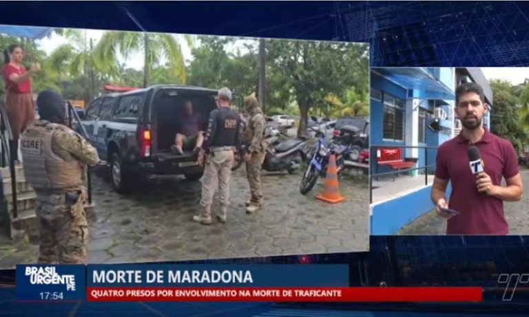 Quatro presos, entre eles ex-PM e vigilante da UPE, por morte de “Diego Maradona”