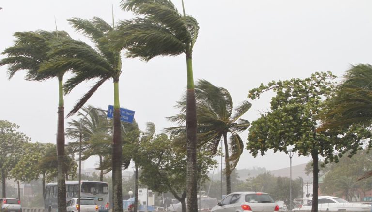 Região Sul e Central do ES recebe alerta de ventos intensos e vendavais
