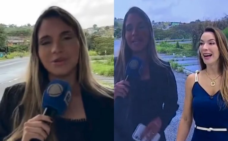 Repórter da Record entra em trabalho de parto ao vivo; veja vídeo