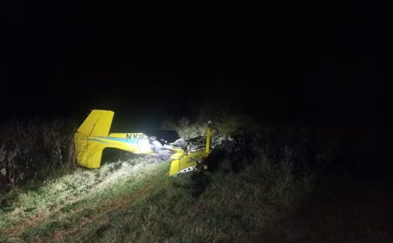 Avião cai e deixa quatro pessoas mortas no Pantanal de Mato Grosso do Sul