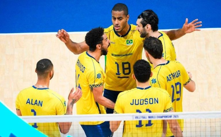 Brasil leva 3 a 0 da Sérvia e se complica no Mundial masculino de vôlei