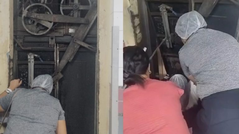 Elevador despenca com mulher dentro no Hospital da Restauração em Recife