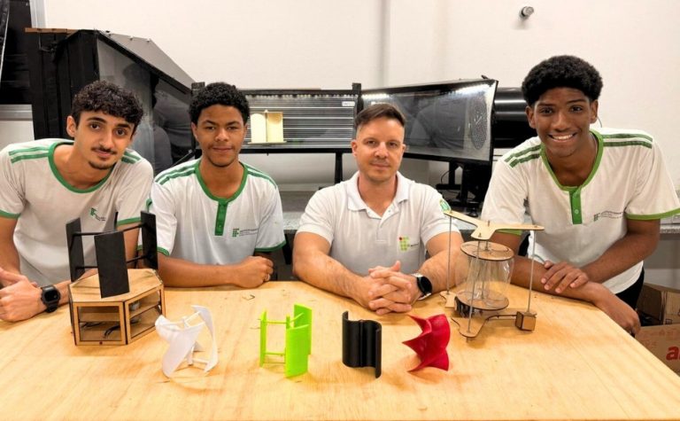 Alunos do Ifes na final da maior feira de ciências do Brasil