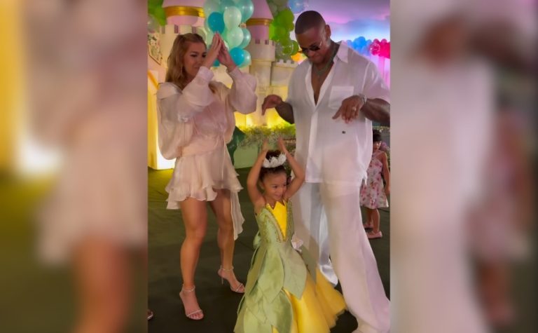 Léo Santana e Lore Improta comemoram 4 anos da filha com festa da Princesa Tiana