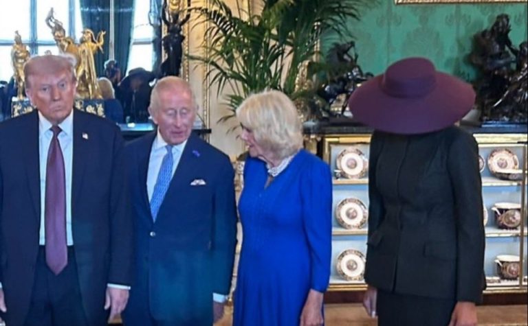 Melania Trump vira piada nas redes sociais por causa de chapéu usado no Reino Unido