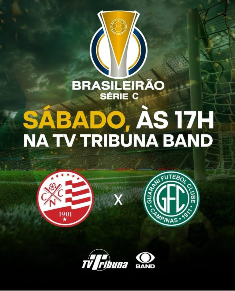 Náutico e Guarani se enfrentam neste sábado (13), com transmissão da TV Tribuna
