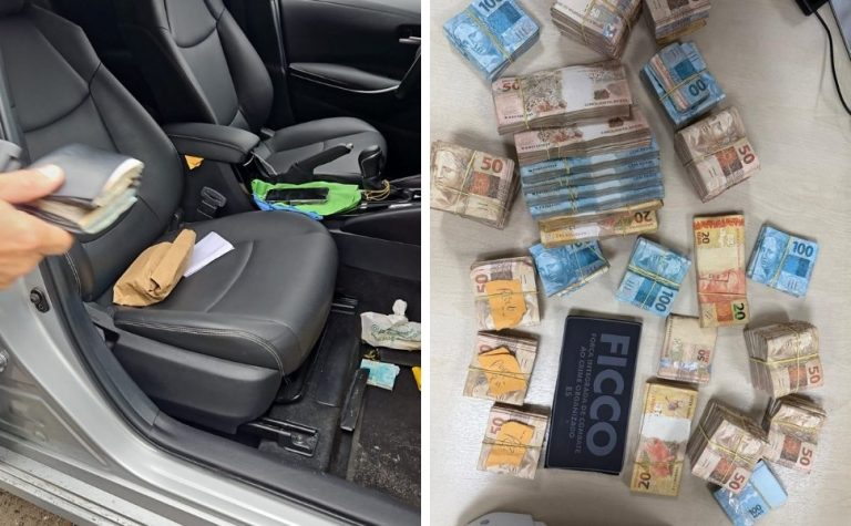 Polícia apreende R$ 1 milhão em espécie e prende dois suspeitos no ES