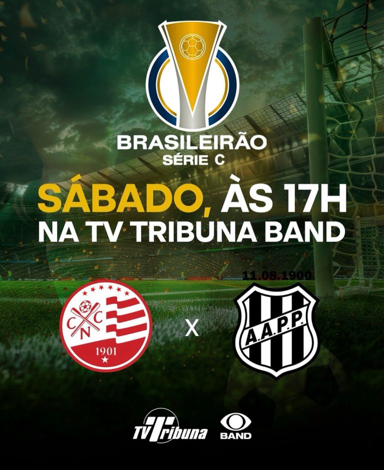 TV Tribuna transmite Náutico x Ponte Preta, neste sábado (20)
