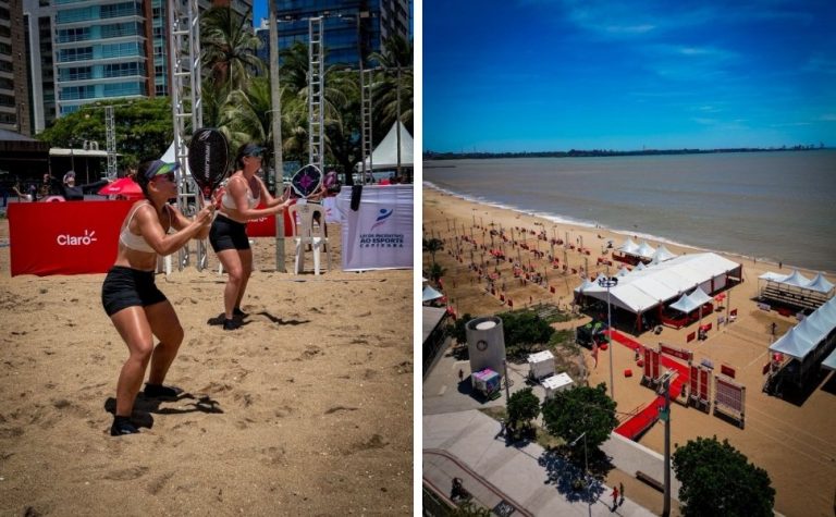 Torneio mundial de beach tennis movimenta areia da Praia de Camburi