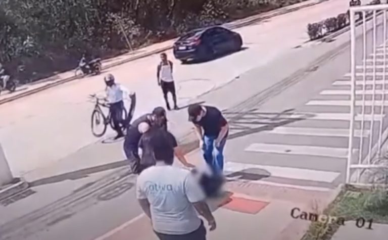 VÍDEO | Adolescente de bicicleta é atropelado em Vila Velha