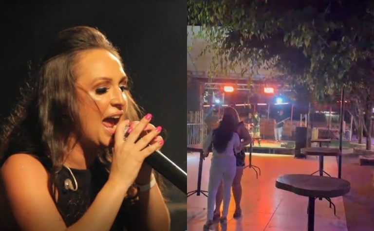 VÍDEO | Cantora sertaneja viraliza após fazer show “vazio” no Sul do ES