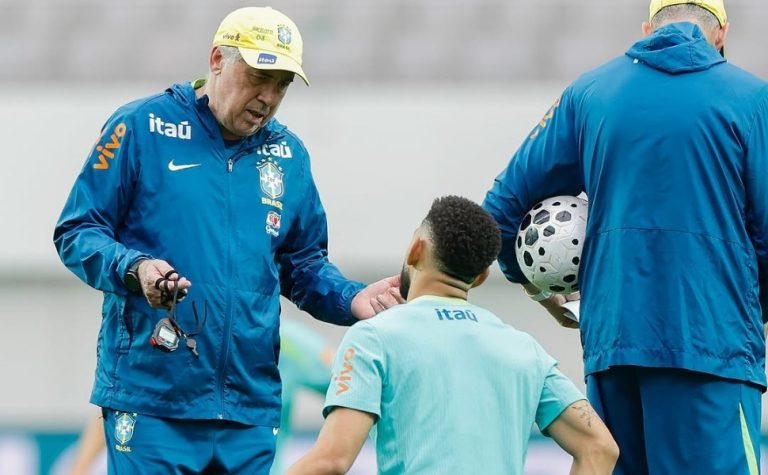 Brasil mostra evolução sob comando de Ancelotti e goleia Coreia do Sul