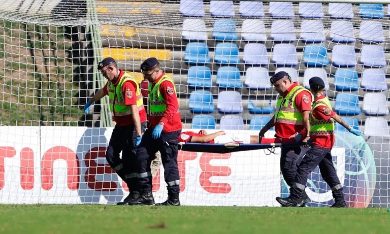 Brasileira do Benfica tem traumatismo craniano em jogo em Portugal