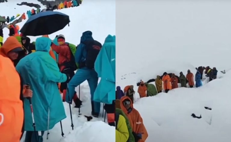Centenas de alpinistas são resgatados do Monte Everest após tempestade de neve