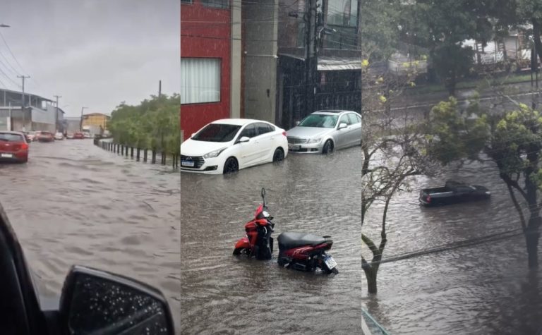 Chuva causa transtorno e ES pode enfrentar tempo severo nas próximas horas