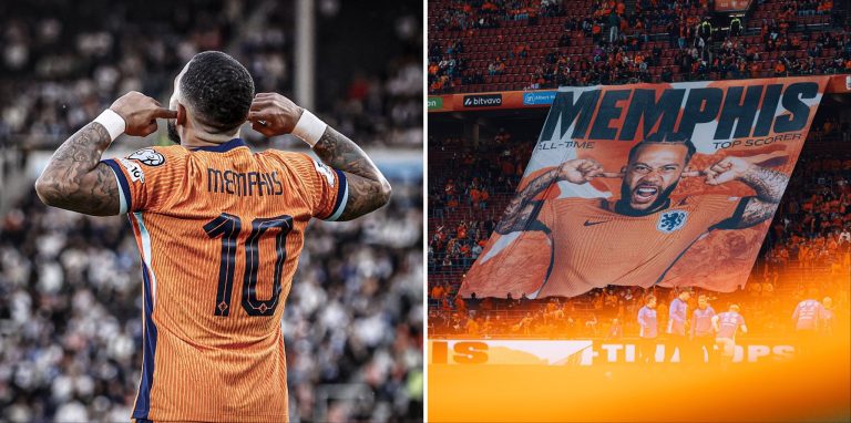 Memphis ganha bandeirão, bate novo recorde e põe Holanda perto da Copa