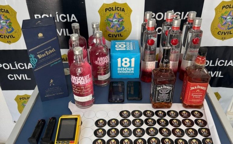 Polícia vai rastrear venda de gin, vodca e uísque