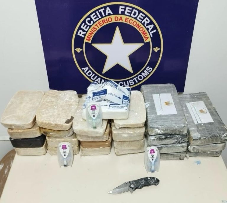 Receita Federal apreende R$ 3,4 milhões em cocaína e pasta base no Grande Recife