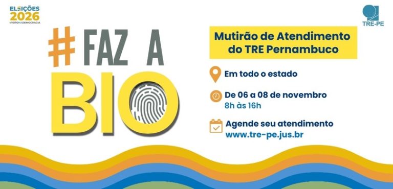 TRE-PE realiza mutirão para coleta biométrica e emissão do 1º título