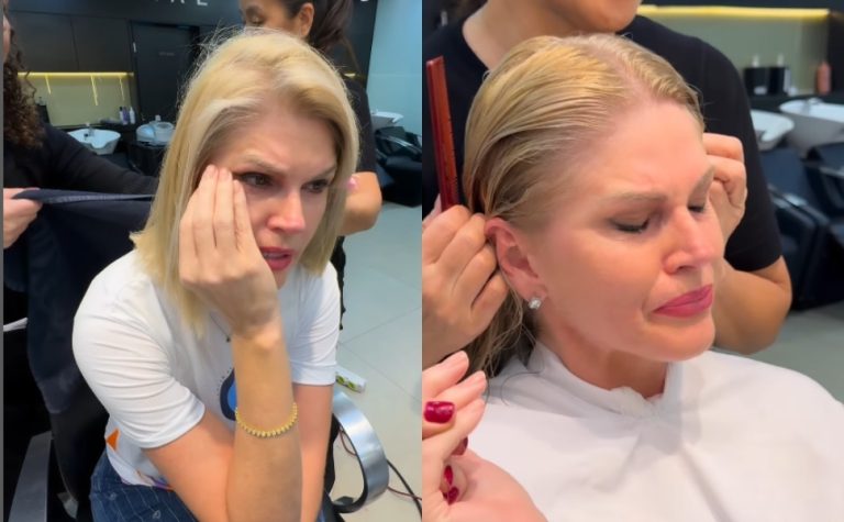 Tratando-se contra um câncer, Val Marchiori posta vídeo cortando o cabelo
