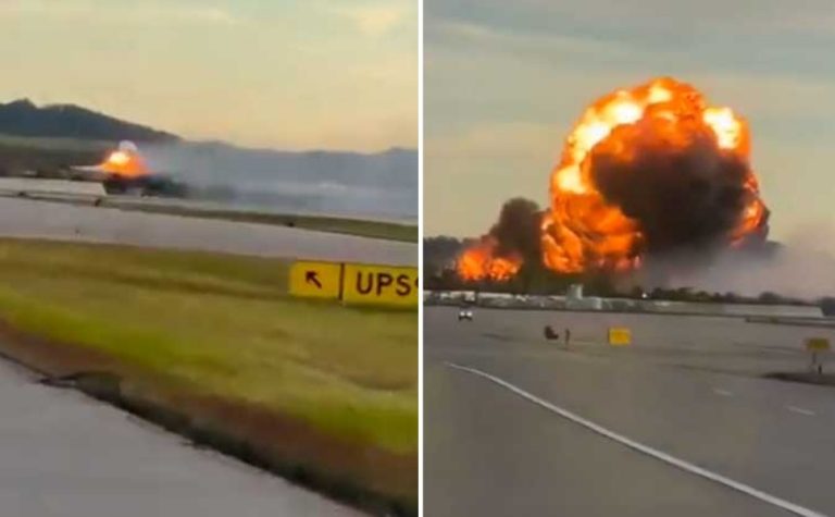 Avião de carga pega fogo e explode após decolar de aeroporto nos EUA, matando 9