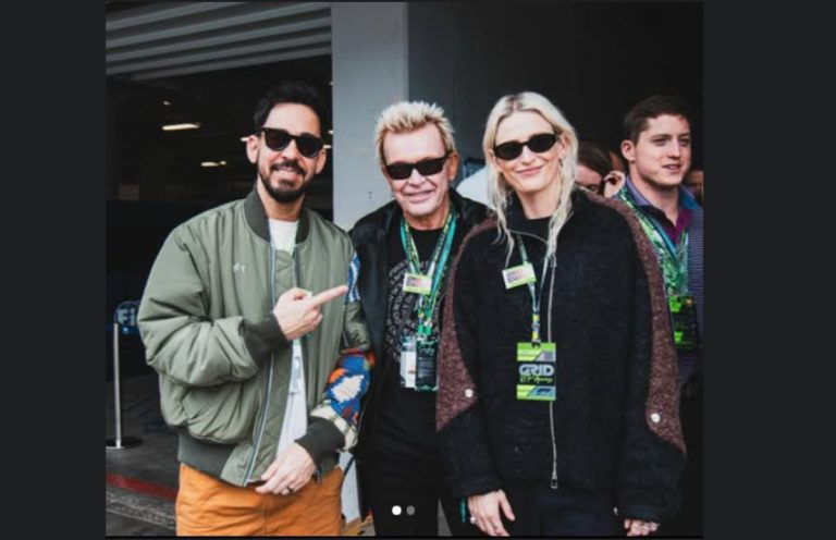 Billy Idol mostra encontro com Linkin Park no GP de Interlagos