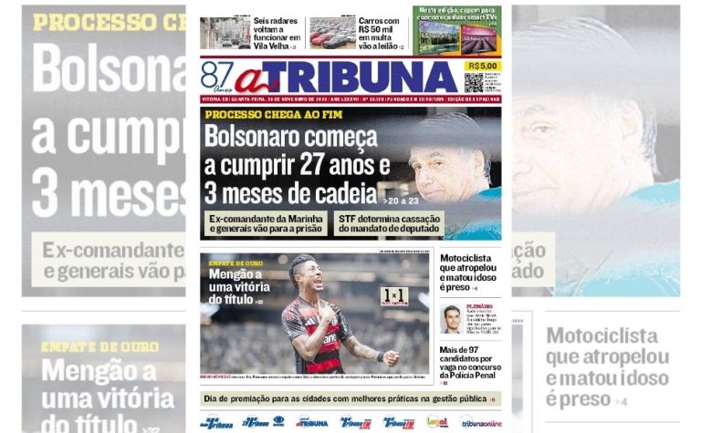Confira os destaques do jornal A Tribuna desta quarta-feira