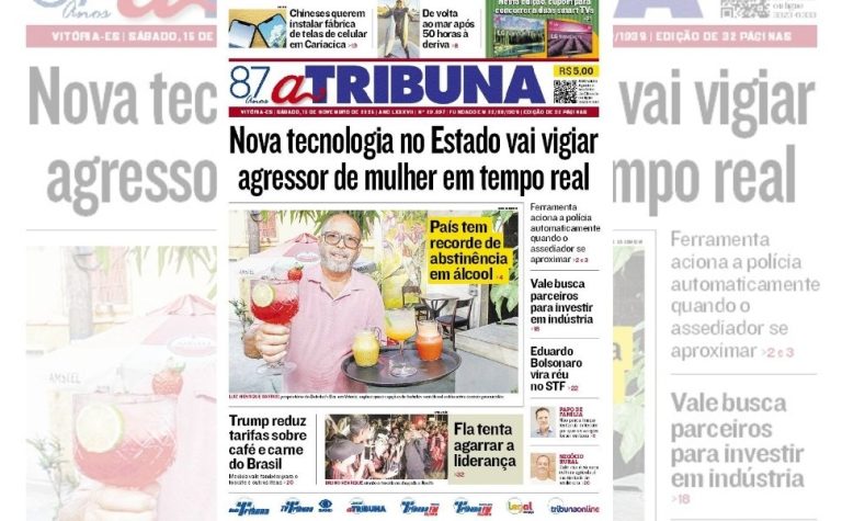 Confira os destaques do jornal A Tribuna deste sábado
