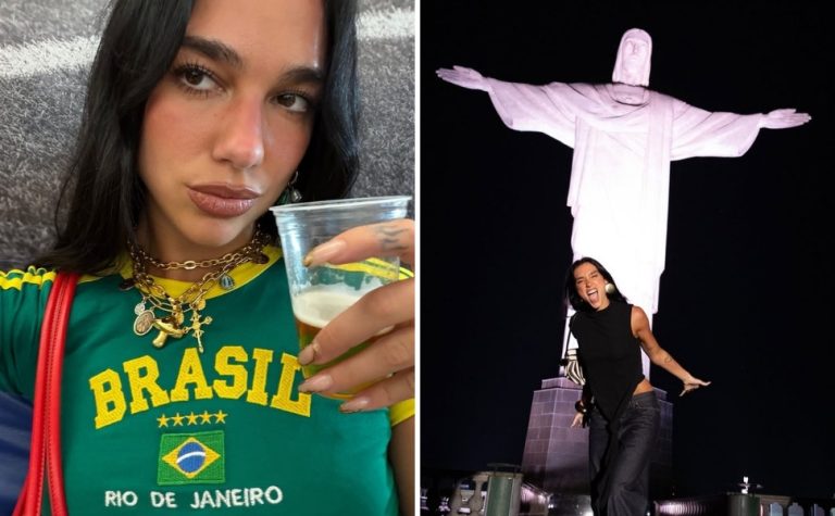 Dua Lipa compartilha álbum de fotos do Rio e se declara: ‘No meu coração’